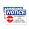 Signmission All Forklifts Stop Honk Horn Sign With Symbol, 7 in W x Rectangle, Vinyl Decal OS-2PACK-NS-D-57-L-10117 - alternate 1